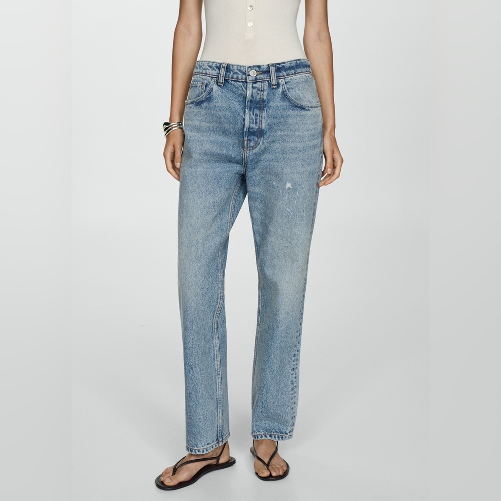 NWT MANGO Loose Boyfriend-Style Jeans